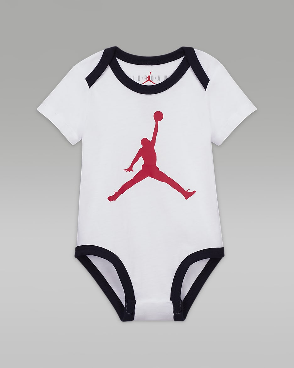 Jordan Milestone Baby 0 9M Bodysuit Set 3 Pack Nike